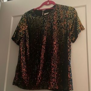 Vine & Love gold sequin top